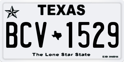 TX license plate BCV1529