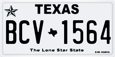 TX license plate BCV1564