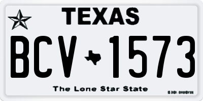 TX license plate BCV1573