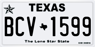 TX license plate BCV1599