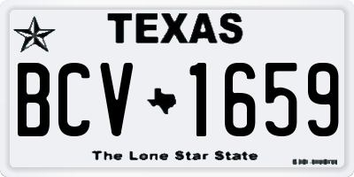 TX license plate BCV1659
