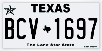 TX license plate BCV1697