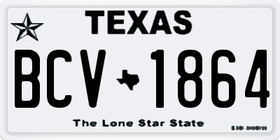 TX license plate BCV1864