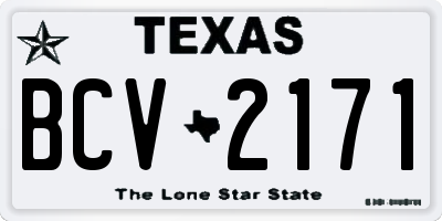 TX license plate BCV2171