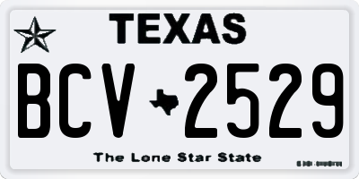 TX license plate BCV2529