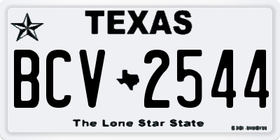 TX license plate BCV2544
