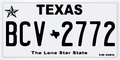 TX license plate BCV2772