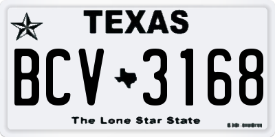TX license plate BCV3168