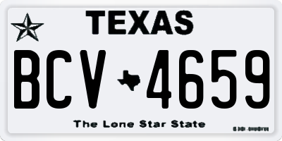 TX license plate BCV4659