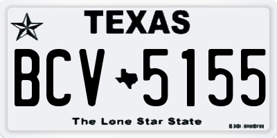 TX license plate BCV5155