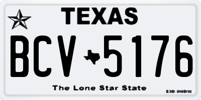 TX license plate BCV5176