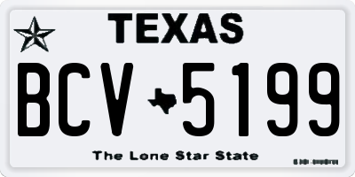 TX license plate BCV5199
