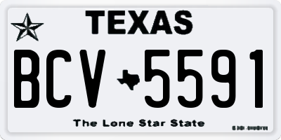 TX license plate BCV5591