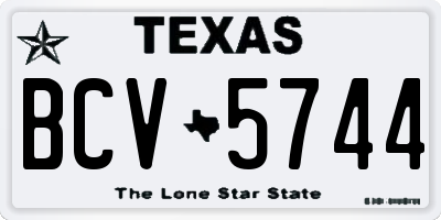 TX license plate BCV5744