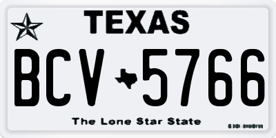 TX license plate BCV5766