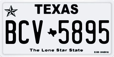 TX license plate BCV5895