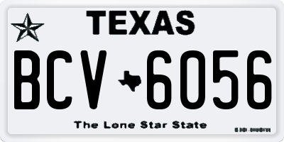 TX license plate BCV6056