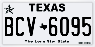 TX license plate BCV6095