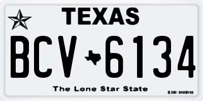 TX license plate BCV6134