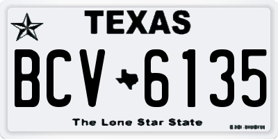 TX license plate BCV6135