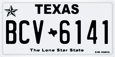 TX license plate BCV6141