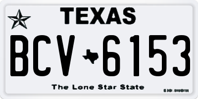 TX license plate BCV6153