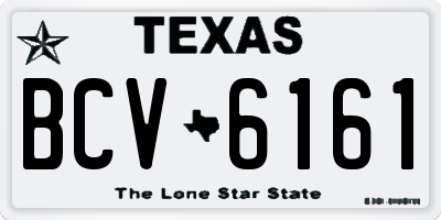 TX license plate BCV6161