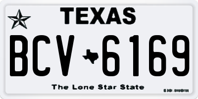 TX license plate BCV6169