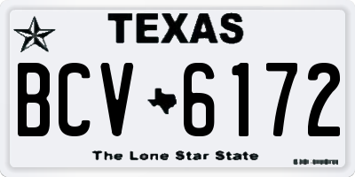 TX license plate BCV6172