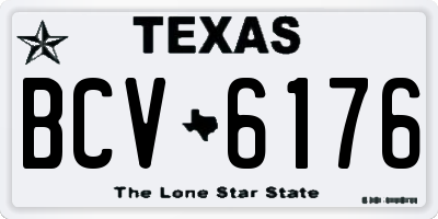 TX license plate BCV6176