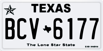 TX license plate BCV6177