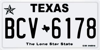 TX license plate BCV6178