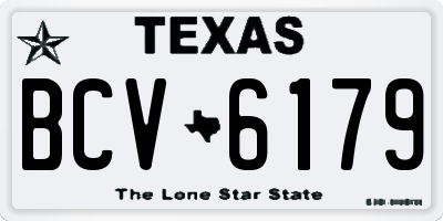 TX license plate BCV6179