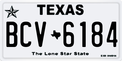 TX license plate BCV6184