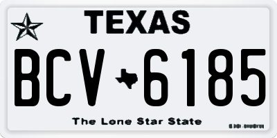 TX license plate BCV6185