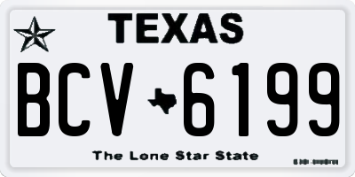 TX license plate BCV6199