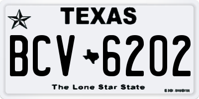 TX license plate BCV6202