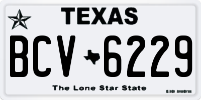 TX license plate BCV6229