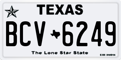 TX license plate BCV6249
