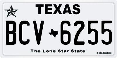 TX license plate BCV6255
