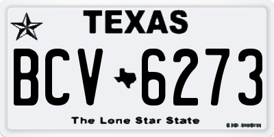 TX license plate BCV6273