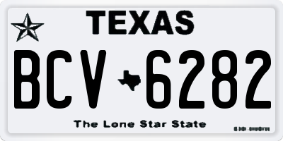 TX license plate BCV6282