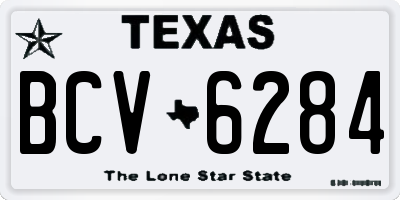 TX license plate BCV6284