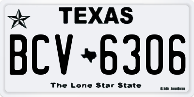 TX license plate BCV6306