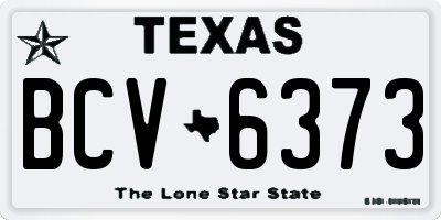 TX license plate BCV6373