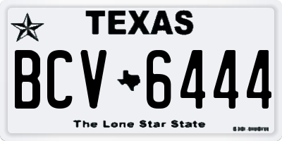 TX license plate BCV6444