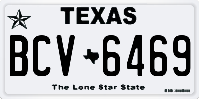TX license plate BCV6469