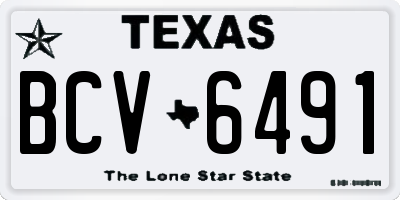 TX license plate BCV6491