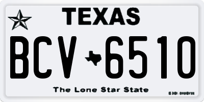 TX license plate BCV6510