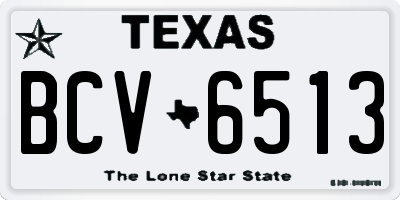 TX license plate BCV6513